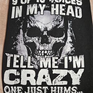 Black Graphic Skull T-Shirt